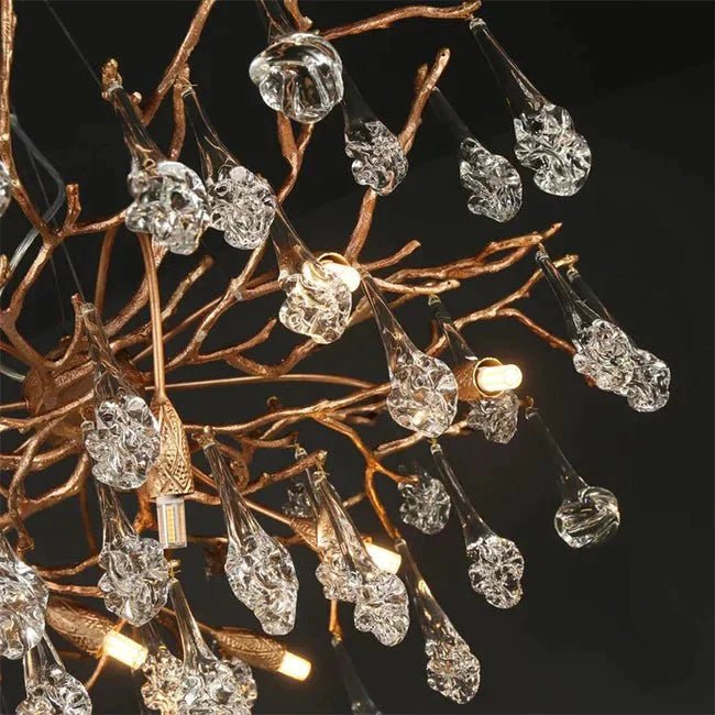 Modern Branch Chandelier Drop Flower D 39.3" - Zelno Lighting