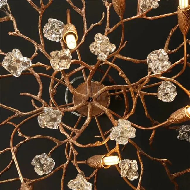 Modern Branch Chandelier Drop Flower D 39.3" - Zelno Lighting