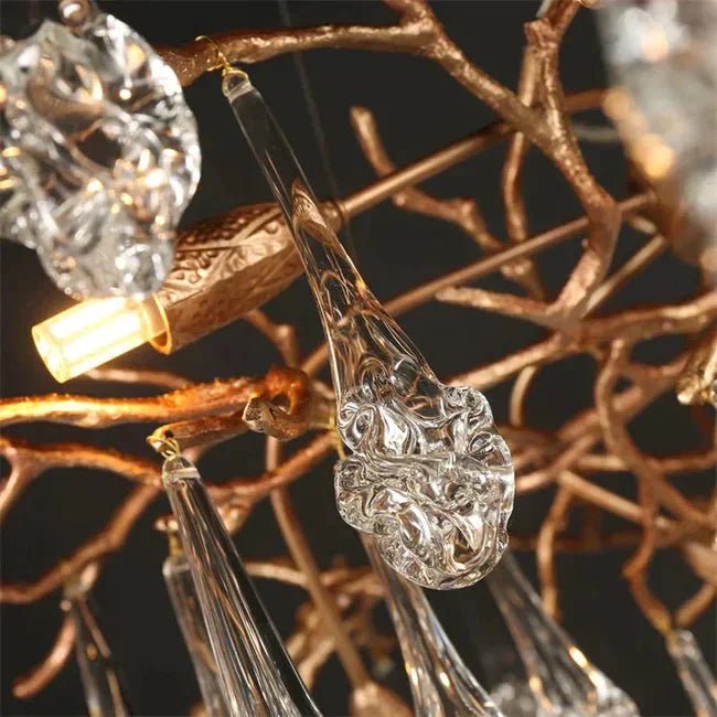 Modern Branch Chandelier Drop Flower D 39.3" - Zelno Lighting