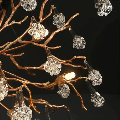 Modern Branch Chandelier Drop Flower D 39.3" - Zelno Lighting