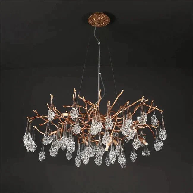 Modern Branch Chandelier Drop Flower D 39.3" - Zelno Lighting