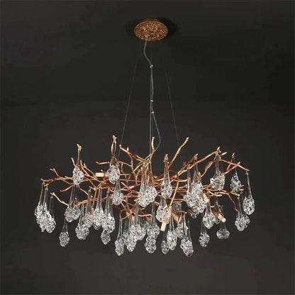 Modern Branch Chandelier Drop Flower D 39.3" - Zelno Lighting