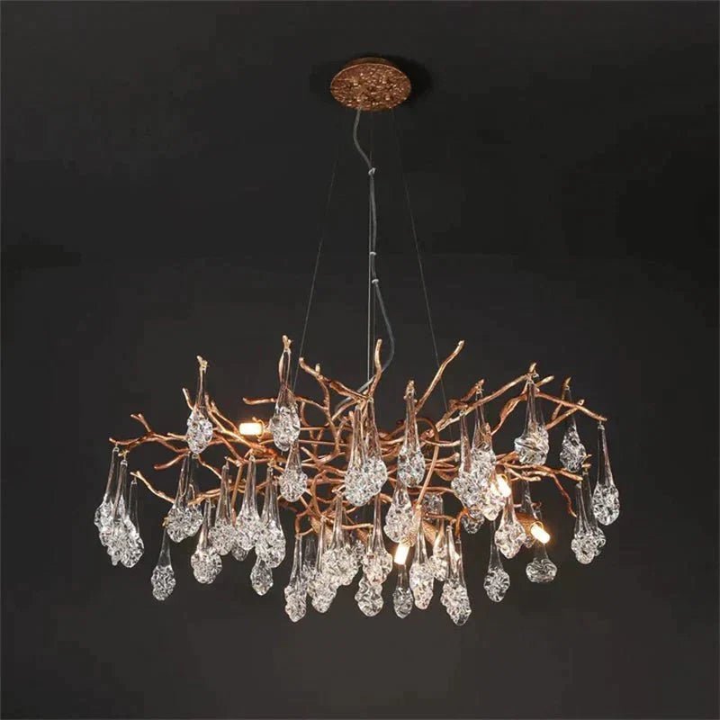 Modern Branch Chandelier Drop Flower D 39.3" - Zelno Lighting