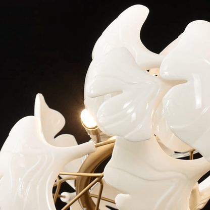 Modern Ceramic Ginkgo Chandelier - Zelno Lighting