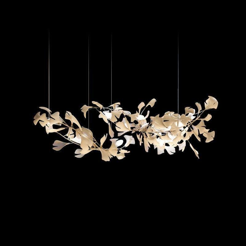 Modern Creative Ginkgo Linear Chandelier - Zelno Lighting