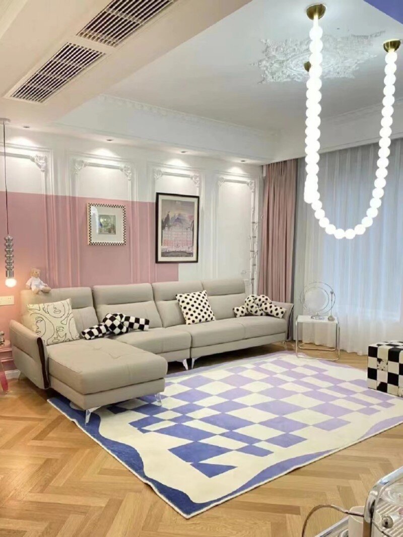 Modern Creative Pearl Necklace Acrylic Chandelier - Zelno Lighting