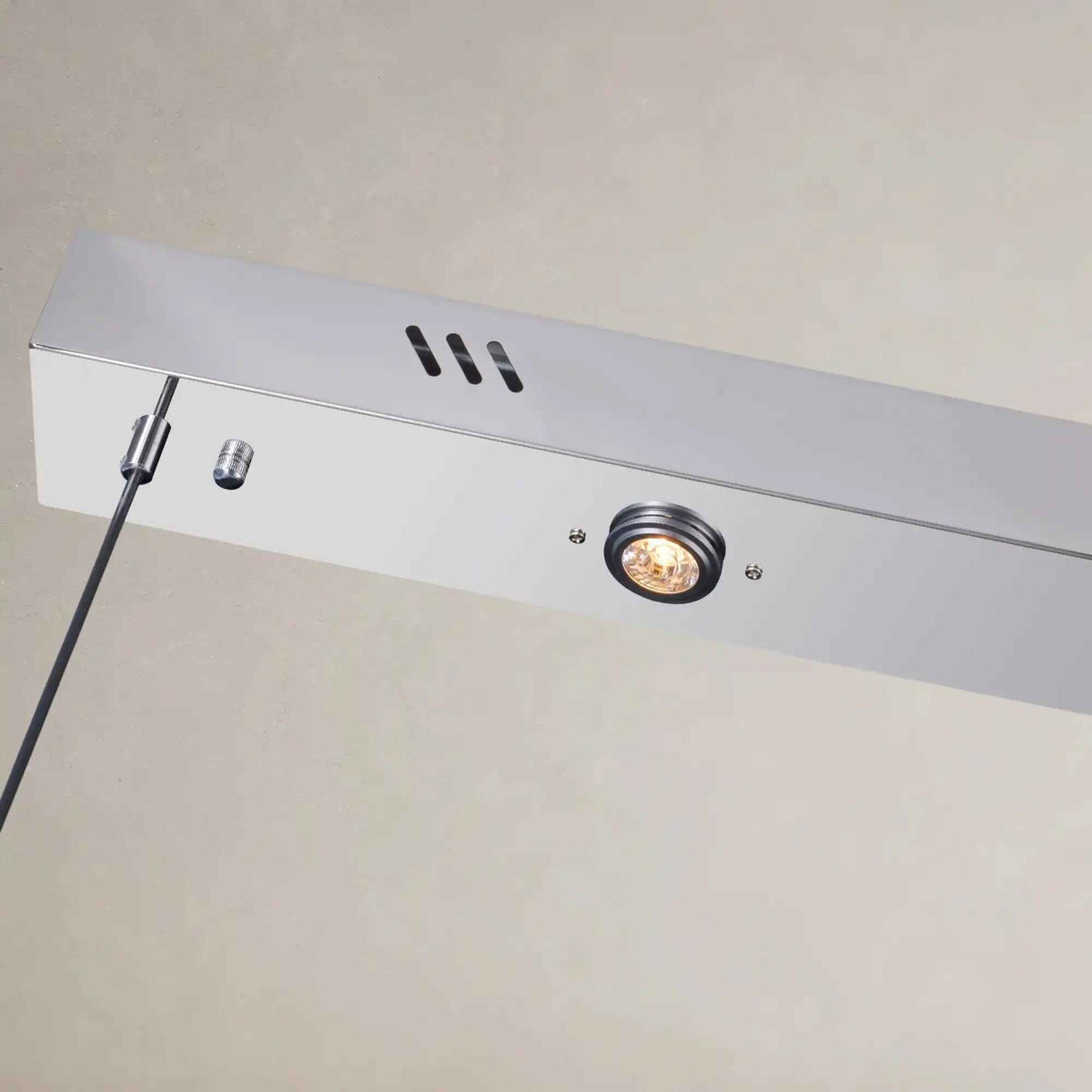 Modern Crystal 3-Light Linear Pendant Light Rectangular Ceiling Fixtur ...