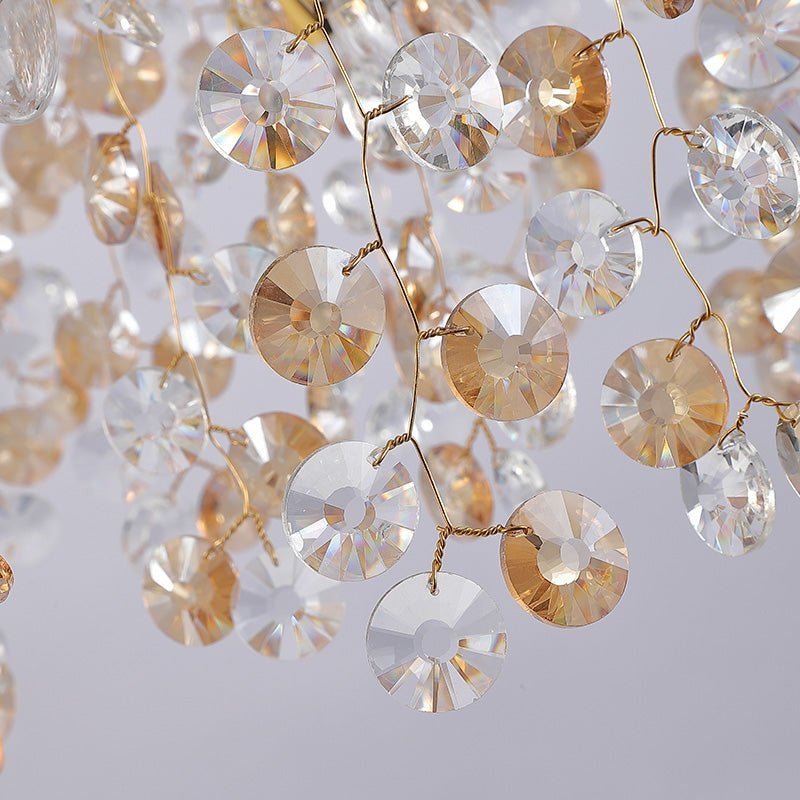 Modern Crystal Branch Chandelier for Foyer Entryway 1.5"D - Zelno Lighting