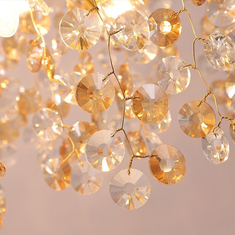Modern Crystal Branch Chandelier for Foyer Entryway 1.5"D - Zelno Lighting