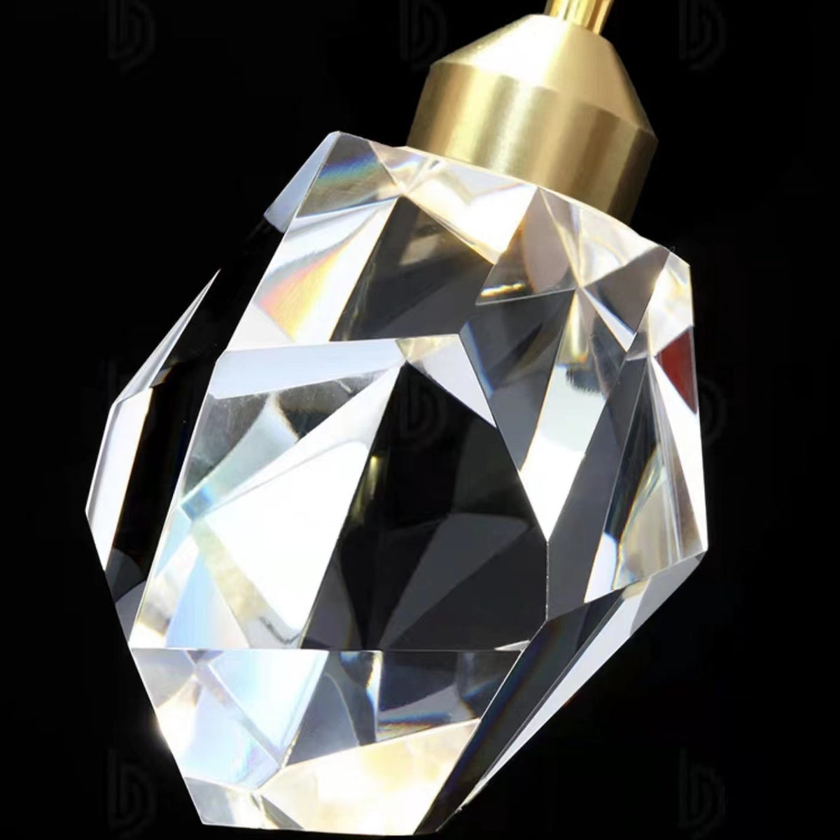 Modern Crystal Chandelier Foyer Living Room Droplight Hall Decoration Lights - Zelno Lighting