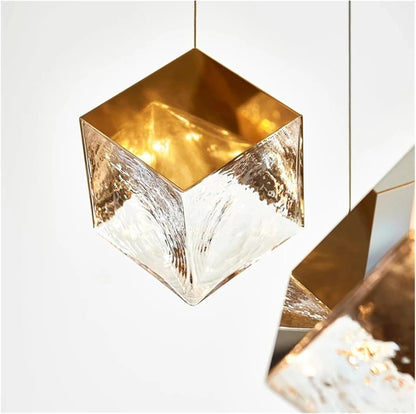 Modern G4 Led 26 Light Chandelier Glass Ice Cube Light Kitchen Living Room Ceiling Lighting Room - Zelno Lighting