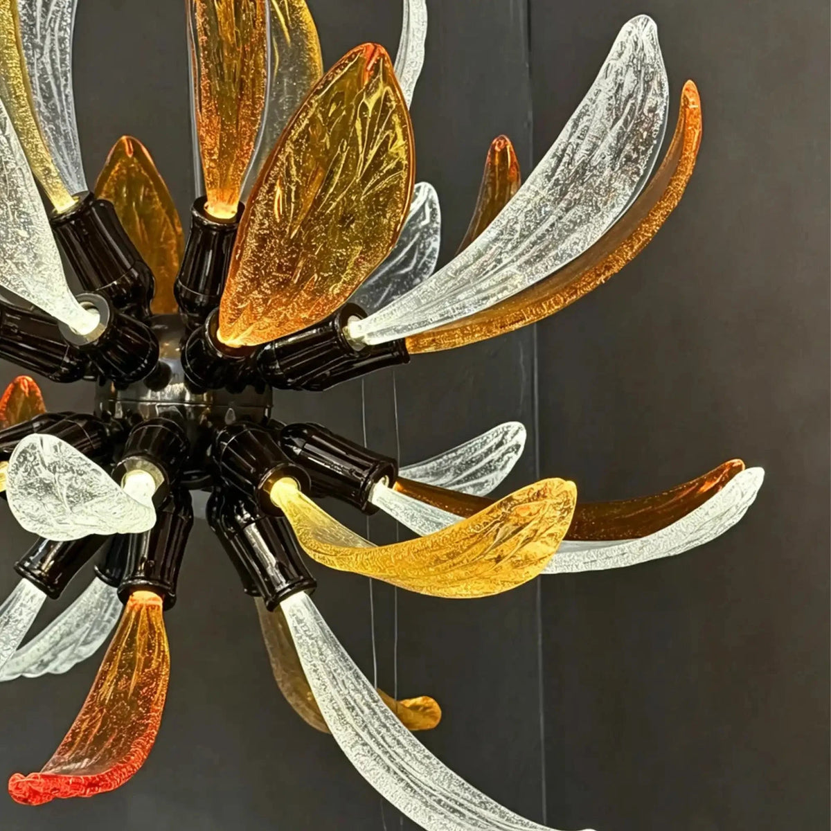 Modern Glass Firework Cluster Chandelier for Living Room/High Ceiling/Staircase - Zelno Lighting
