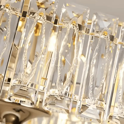 Modern Invisible Blade Fan Light Crystal Chandelier for Living/Dining Room/Bedroom - Zelno