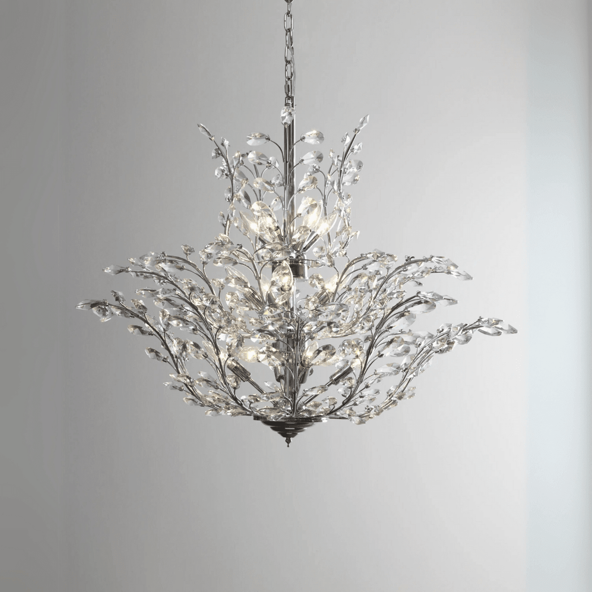 Modern Luxury Branches Crystal Chandelier for Low-ceiling - Zelno Lighting