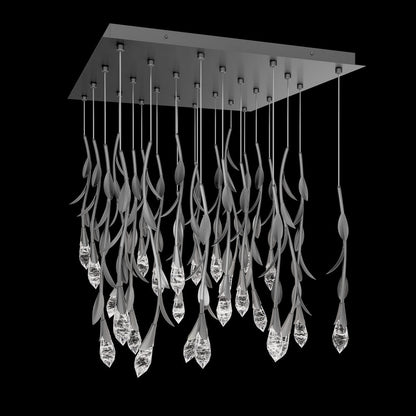 Modern Luxury Floating Branches Floral Crystal Chandelier - Zelno Lighting