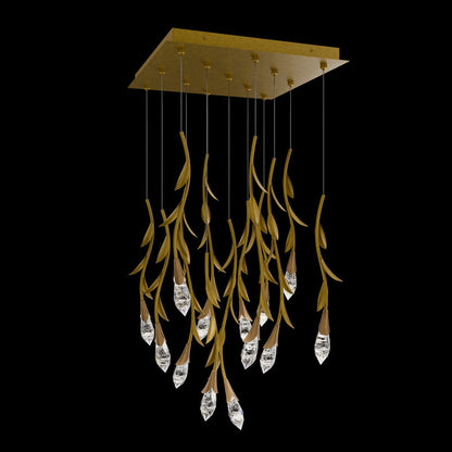Modern Luxury Floating Branches Floral Crystal Chandelier - Zelno Lighting