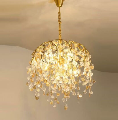 Modern Luxury Leaf Branch Glass Chandelier for Living/Dining Room/Bedroom - Zelno Lighting
