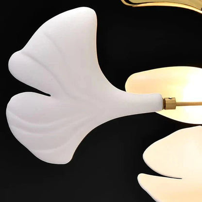 Modern Luxury Linear Ginkgo Ceramic Chandelier for Dining Room/Kitchen Island - Zelno Lighting