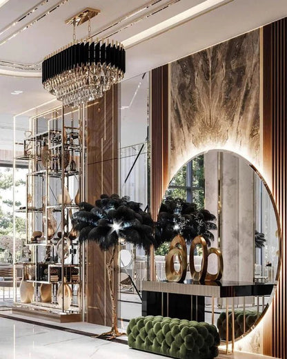 Modern Luxury Multi-Tier Oval/Round Crystal Tiered Chandelier - Zelno Lighting