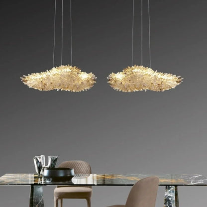 Modern Natural Crystal Wing Chandelier - Zelno Lighting