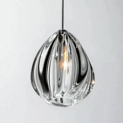 Modern Nordic Style Hand Blown Glass Pendant Crystal Chandelier For Dining Room/Living Room/Stairwell - Zelno Lighting