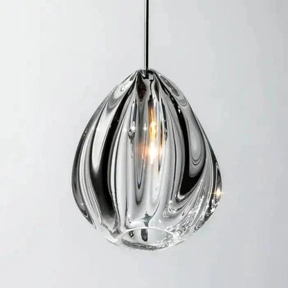 Modern Nordic Style Hand Blown Glass Pendant Crystal Chandelier for Dining Room/Living Room/Stairwell - Zelno Lighting