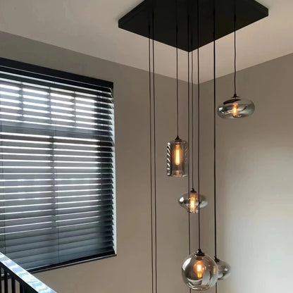 Modern Pendant Fixture light For 2 Story Foyer /Enterway /Staircase - Zelno Lighting