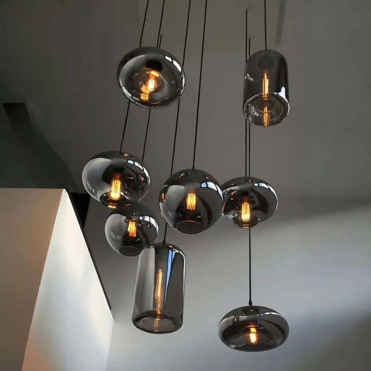 Modern Pendant Fixture light For 2 Story Foyer /Enterway /Staircase - Zelno Lighting