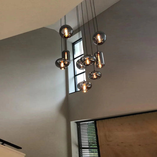 Modern Pendant Fixture light For 2 Story Foyer - Zelno