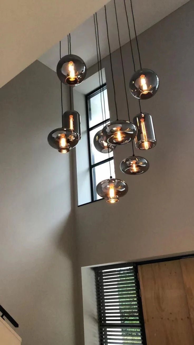 Modern Pendant Fixture light For 2 Story Foyer - Zelno