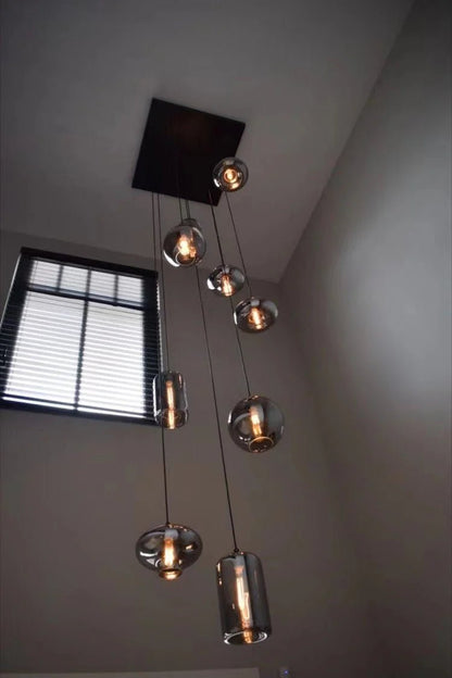 Modern Pendant Fixture light For 2 Story Foyer - Zelno