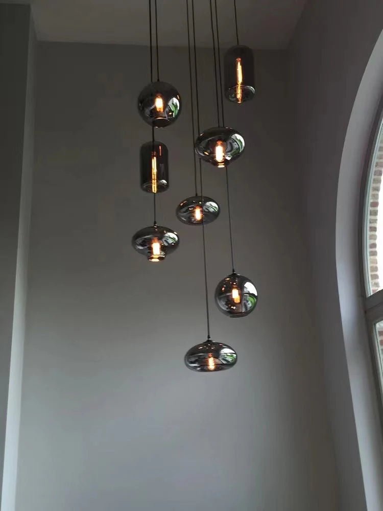 Modern Pendant Fixture light For 2 Story Foyer - Zelno