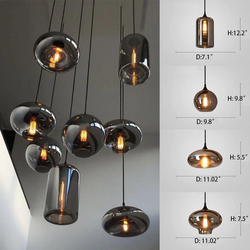 Modern Pendant Fixture light For 2 Story Foyer - Zelno