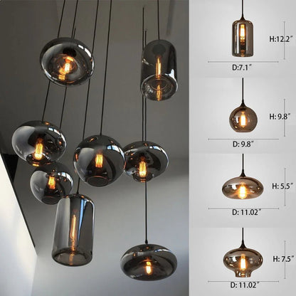 Modern Pendant Fixture light For 2 Story Foyer - Zelno