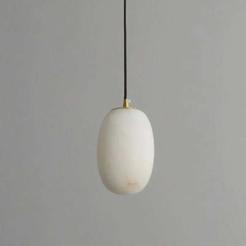 Modern Real Alabaster Pendant Lighting Beside Bed, Dining Table Pendant - Zelno