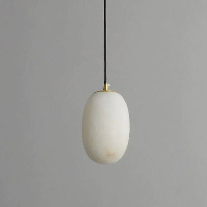 Modern Real Alabaster Pendant Lighting Beside Bed, Dining Table Pendant - Zelno
