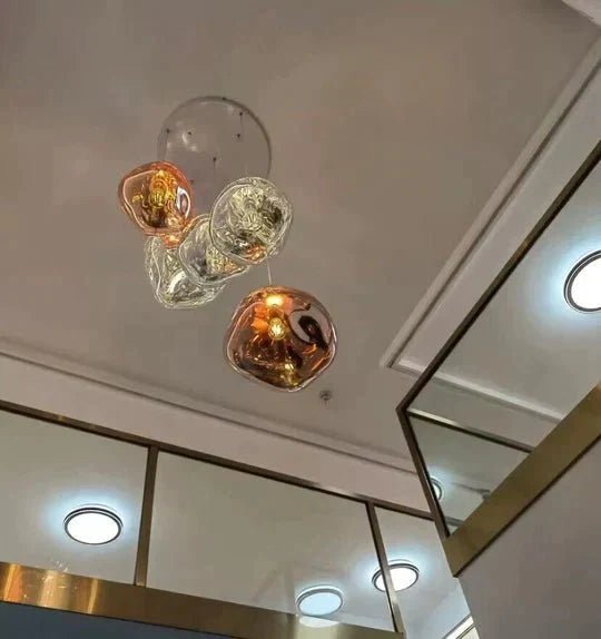 Modern Rock Glass Special Shape Pendant Lighting - Zelno Lighting
