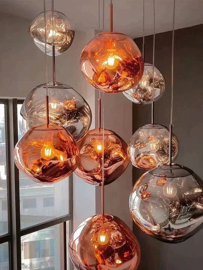 Modern Rock Glass Special Shape Pendant Lighting - Zelno Lighting