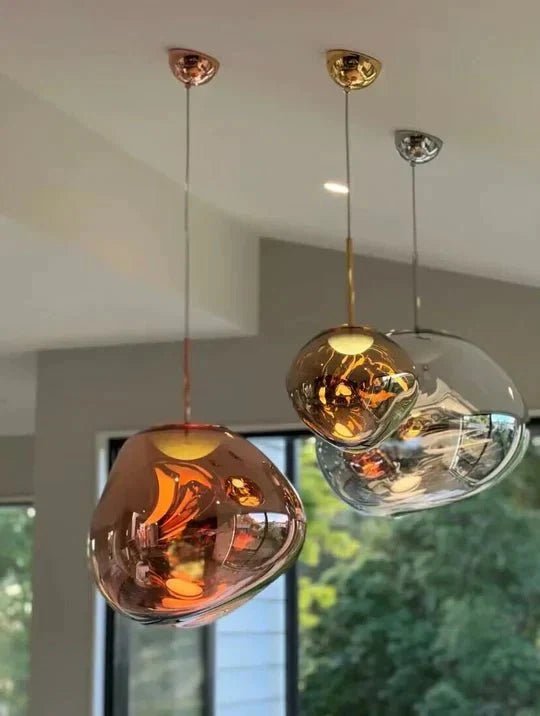 Modern Rock Glass Special Shape Pendant Lighting - Zelno Lighting