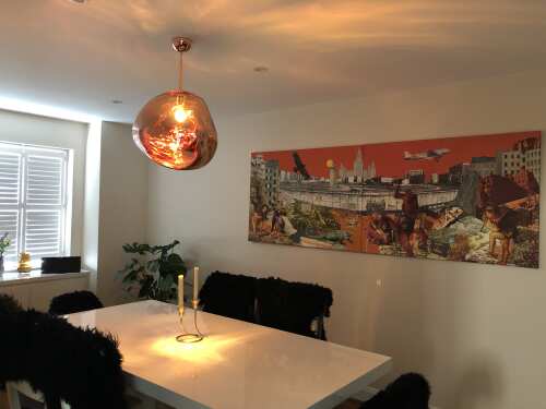 Modern Rock Glass Special Shape Pendant Lighting - Zelno Lighting