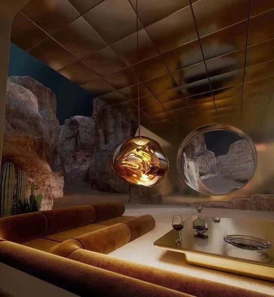 Modern Rock Glass Special Shape Pendant Lighting - Zelno Lighting