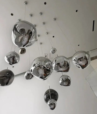 Modern Rock Glass Special Shape Pendant Lighting - Zelno Lighting