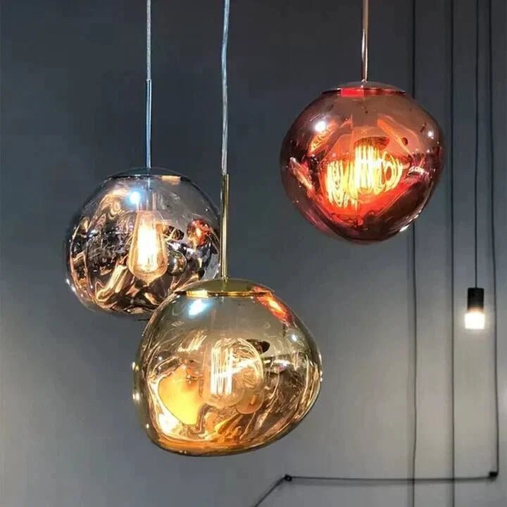Modern Rock Glass Special Shape Pendant Lighting - Zelno Lighting