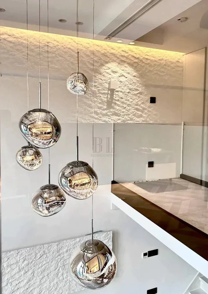 Modern Rock Glass Special Shape Pendant Lighting - Zelno Lighting