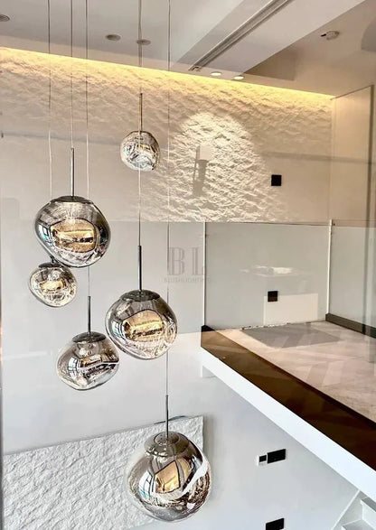 Modern Rock Glass Special Shape Pendant Lighting - Zelno Lighting