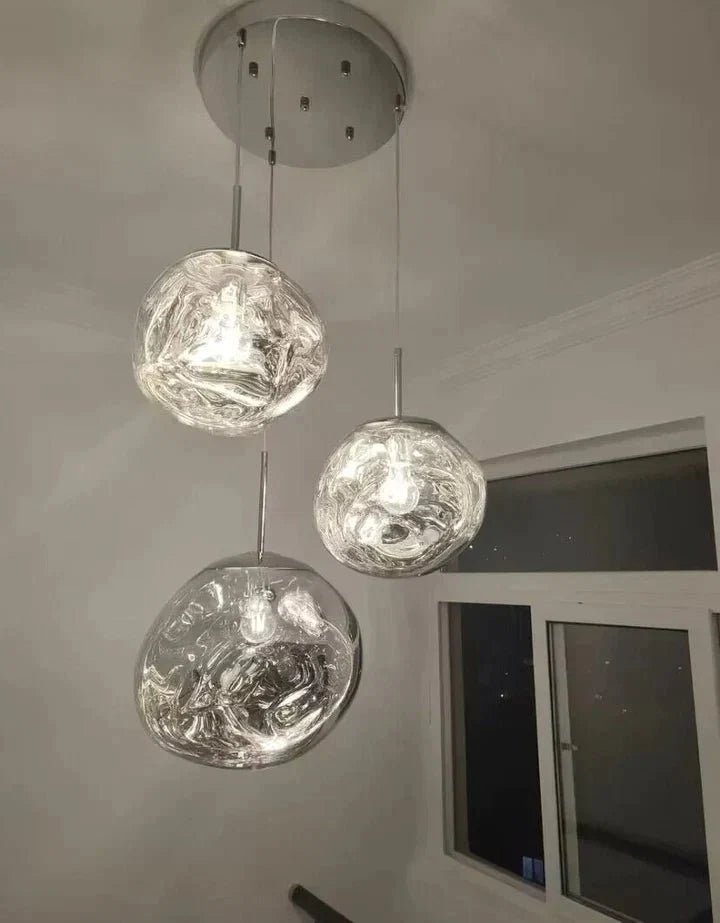 Modern Rock Glass Special Shape Pendant Lighting - Zelno Lighting