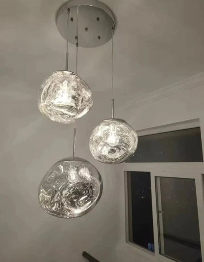 Modern Rock Glass Special Shape Pendant Lighting - Zelno Lighting