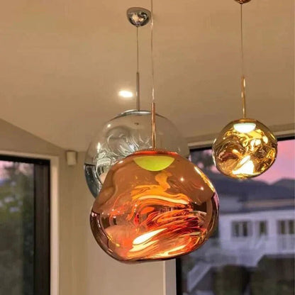Modern Rock Glass Special Shape Pendant Lighting - Zelno Lighting