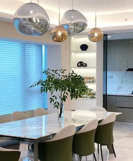 Modern Rock Glass Special Shape Pendant Lighting - Zelno Lighting