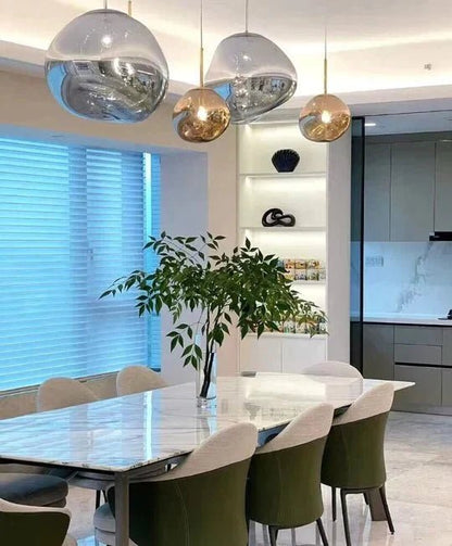 Modern Rock Glass Special Shape Pendant Lighting - Zelno Lighting